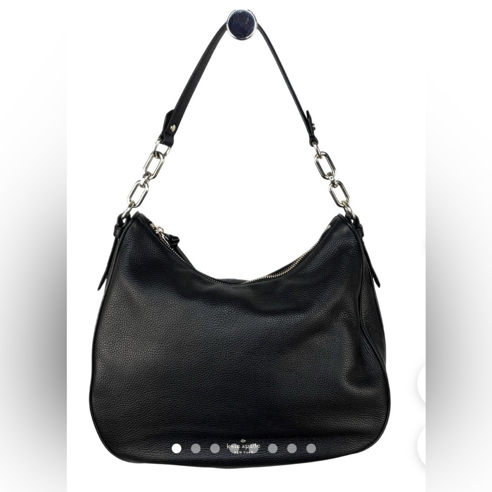 Kate Spade Hobo Black Pebbled Leather Shoulder Bag